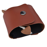 Foraging Pouch PU Leather Canvas Fruit Picking Storage Bag Waist Hanging Tool Bag for Outdoor CampingBlack