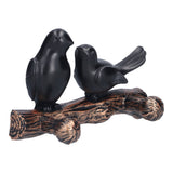 Coat Hook Resin Bird Key Hanger Wall Mounted Hat Towel Bag Hanger for Home Living Room KitchenMetallic Color - Close-Up Angle