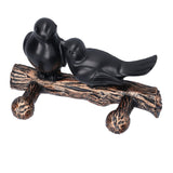 Coat Hook Resin Bird Key Hanger Wall Mounted Hat Towel Bag Hanger for Home Living Room KitchenMetallic Color - Low Angle
