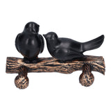Coat Hook Resin Bird Key Hanger Wall Mounted Hat Towel Bag Hanger for Home Living Room KitchenMetallic Color