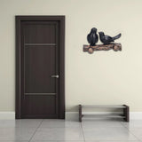Coat Hook Resin Bird Key Hanger Wall Mounted Hat Towel Bag Hanger for Home Living Room KitchenMetallic Color - Extra Image