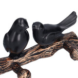 Coat Hook Resin Bird Key Hanger Wall Mounted Hat Towel Bag Hanger for Home Living Room KitchenMetallic Color - Extra Image
