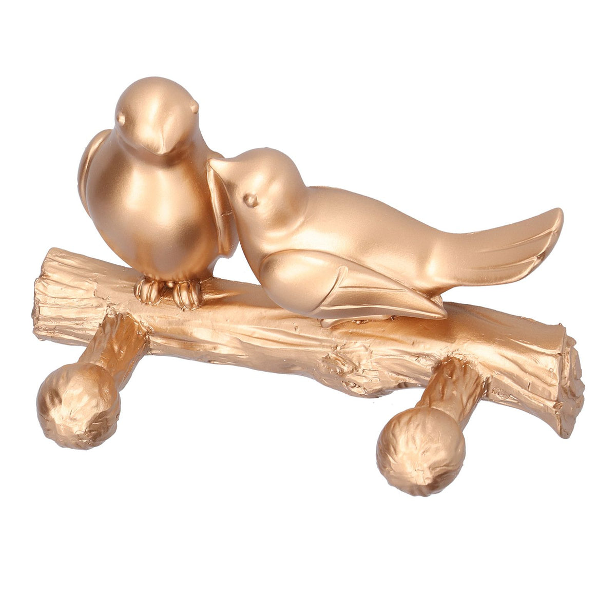Coat Hook Resin Bird Key Hanger Wall Mounted Hat Towel Bag Hanger for Home Living Room KitchenGold