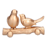 Coat Hook Resin Bird Key Hanger Wall Mounted Hat Towel Bag Hanger for Home Living Room KitchenGold