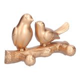 Coat Hook Resin Bird Key Hanger Wall Mounted Hat Towel Bag Hanger for Home Living Room KitchenGold