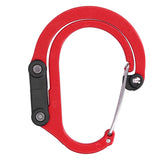 Climbing Carabiner D Type Carabiner Hook Aluminium Alloy Hanging Carabiner Clip for OutdoorRed