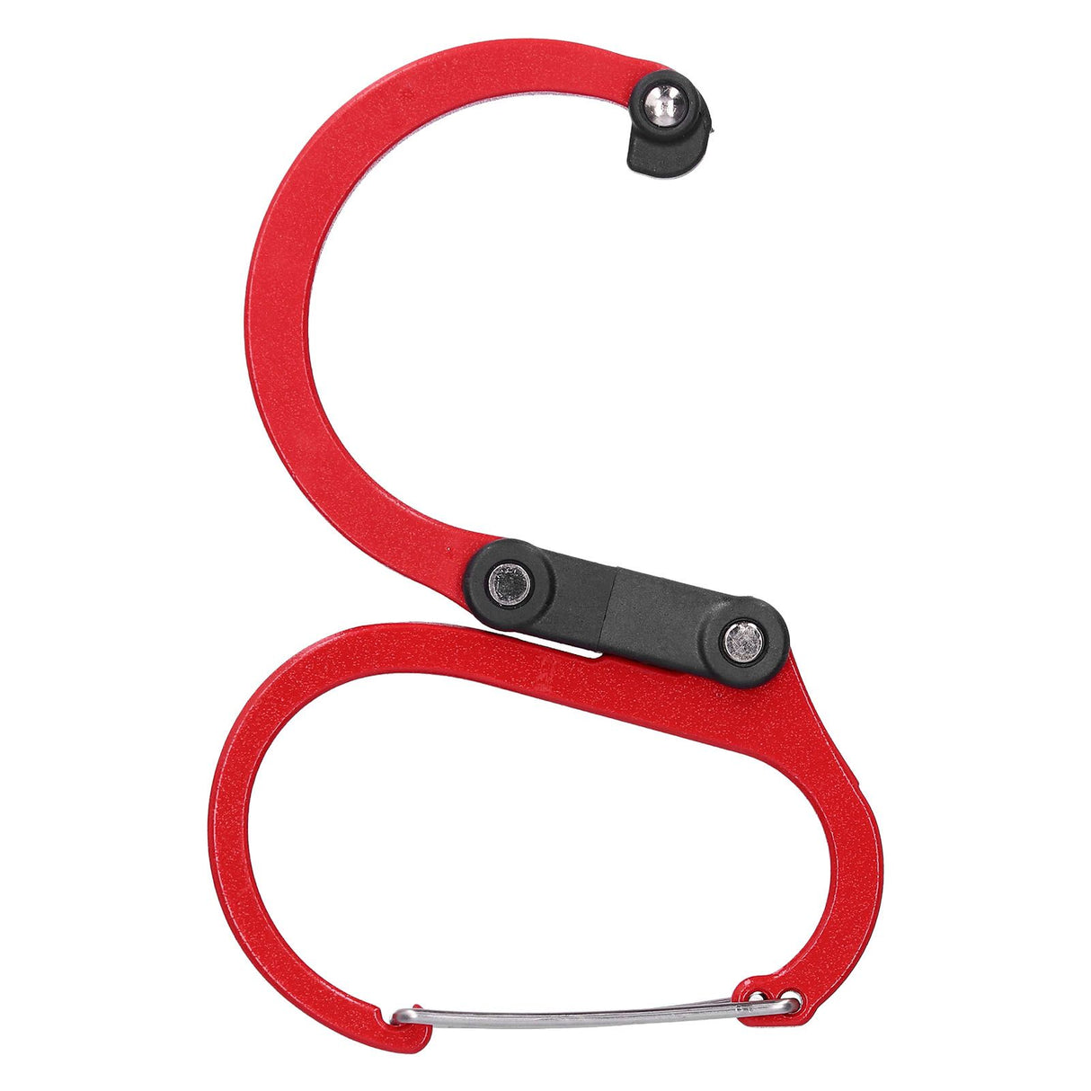 Climbing Carabiner D Type Carabiner Hook Aluminium Alloy Hanging Carabiner Clip for OutdoorRed