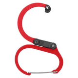 Climbing Carabiner D Type Carabiner Hook Aluminium Alloy Hanging Carabiner Clip for OutdoorRed - Front View