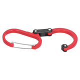 Climbing Carabiner D Type Carabiner Hook Aluminium Alloy Hanging Carabiner Clip for OutdoorRed - Side View