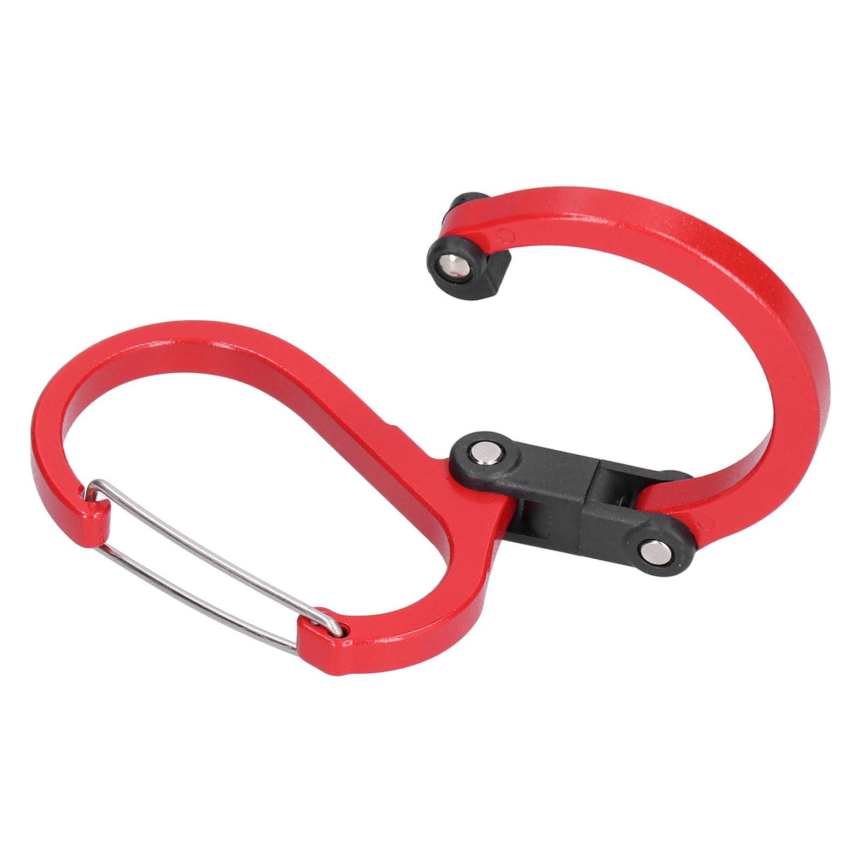 Climbing Carabiner D Type Carabiner Hook Aluminium Alloy Hanging Carabiner Clip for OutdoorRed