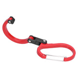 Climbing Carabiner D Type Carabiner Hook Aluminium Alloy Hanging Carabiner Clip for OutdoorRed