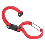 Climbing Carabiner D Type Carabiner Hook Aluminium Alloy Hanging Carabiner Clip for OutdoorRed
