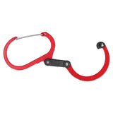 Climbing Carabiner D Type Carabiner Hook Aluminium Alloy Hanging Carabiner Clip for OutdoorRed - Low Angle