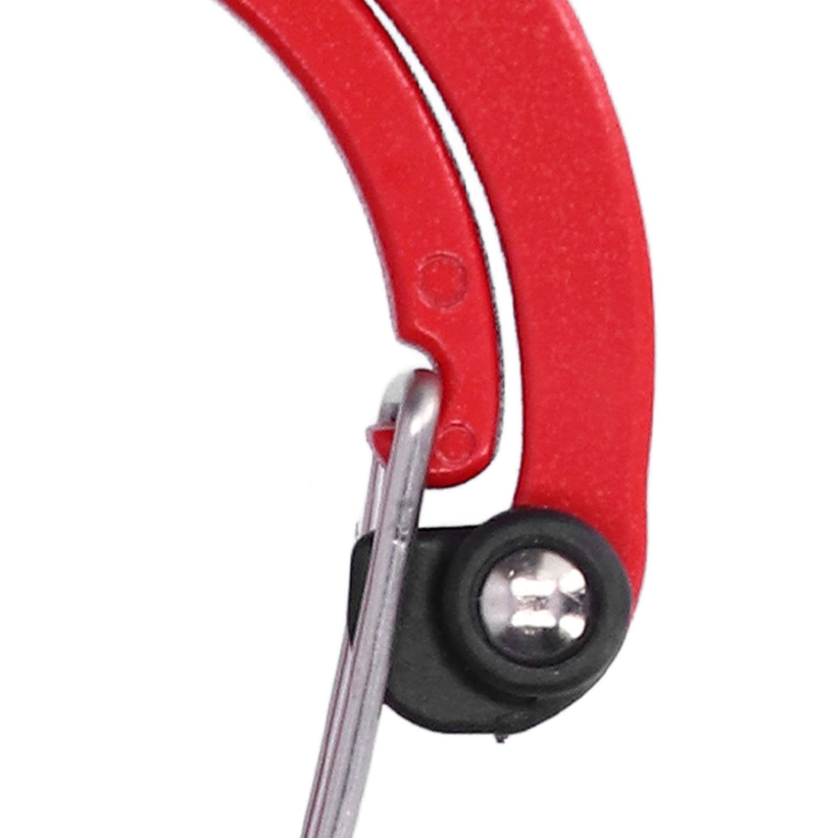 Climbing Carabiner D Type Carabiner Hook Aluminium Alloy Hanging Carabiner Clip for OutdoorRed