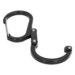 Climbing Carabiner D Type Carabiner Hook Aluminium Alloy Hanging Carabiner Clip for OutdoorBlack