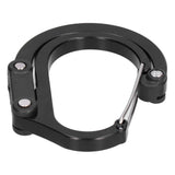 Climbing Carabiner D Type Carabiner Hook Aluminium Alloy Hanging Carabiner Clip for OutdoorBlack
