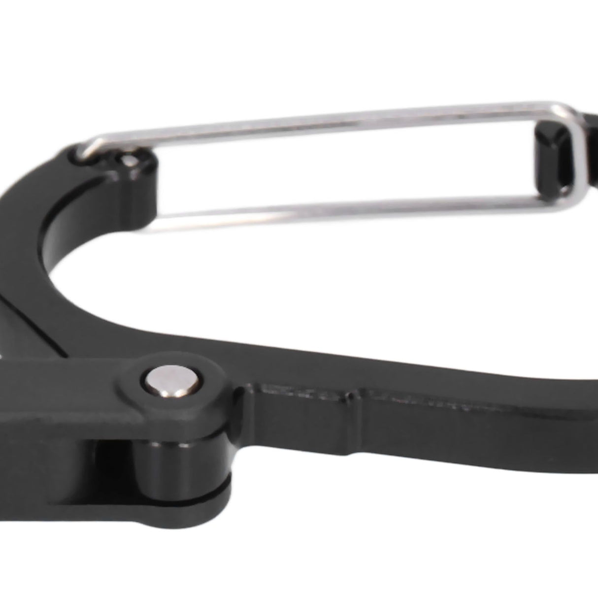 Climbing Carabiner D Type Carabiner Hook Aluminium Alloy Hanging Carabiner Clip for OutdoorBlack