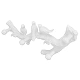 Resin Bird Hooks Wall Mounted Coat Key Hanger Creative 3D Home Decoration AccessoriesS(29.5cm)