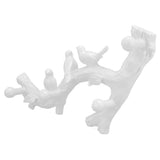 Resin Bird Hooks Wall Mounted Coat Key Hanger Creative 3D Home Decoration AccessoriesS(29.5cm) - Top-Down View