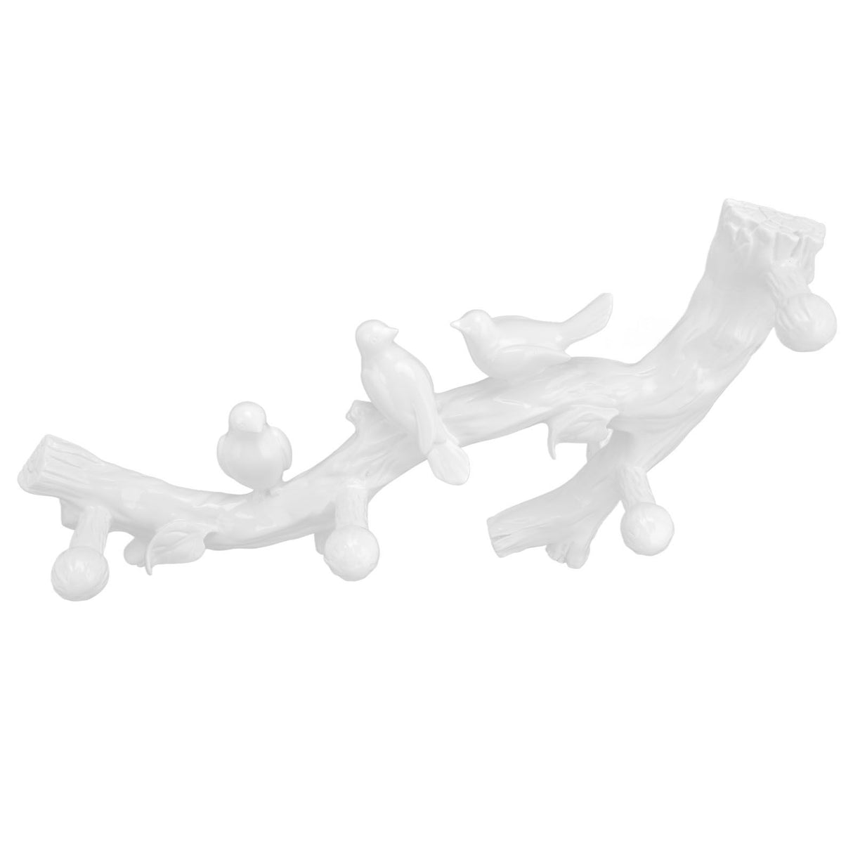 Resin Bird Hooks Wall Mounted Coat Key Hanger Creative 3D Home Decoration AccessoriesS(29.5cm)