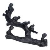 Decorative Hook Black Bird Branch Shape Three Dimensional Wall Mounted Home Decoration AccessoriesSmall (29.5cm)