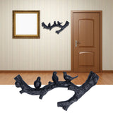 Decorative Hook Black Bird Branch Shape Three Dimensional Wall Mounted Home Decoration AccessoriesSmall (29.5cm) - Extra Image
