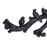 Decorative Hook Black Bird Branch Shape Three Dimensional Wall Mounted Home Decoration AccessoriesSmall (29.5cm)