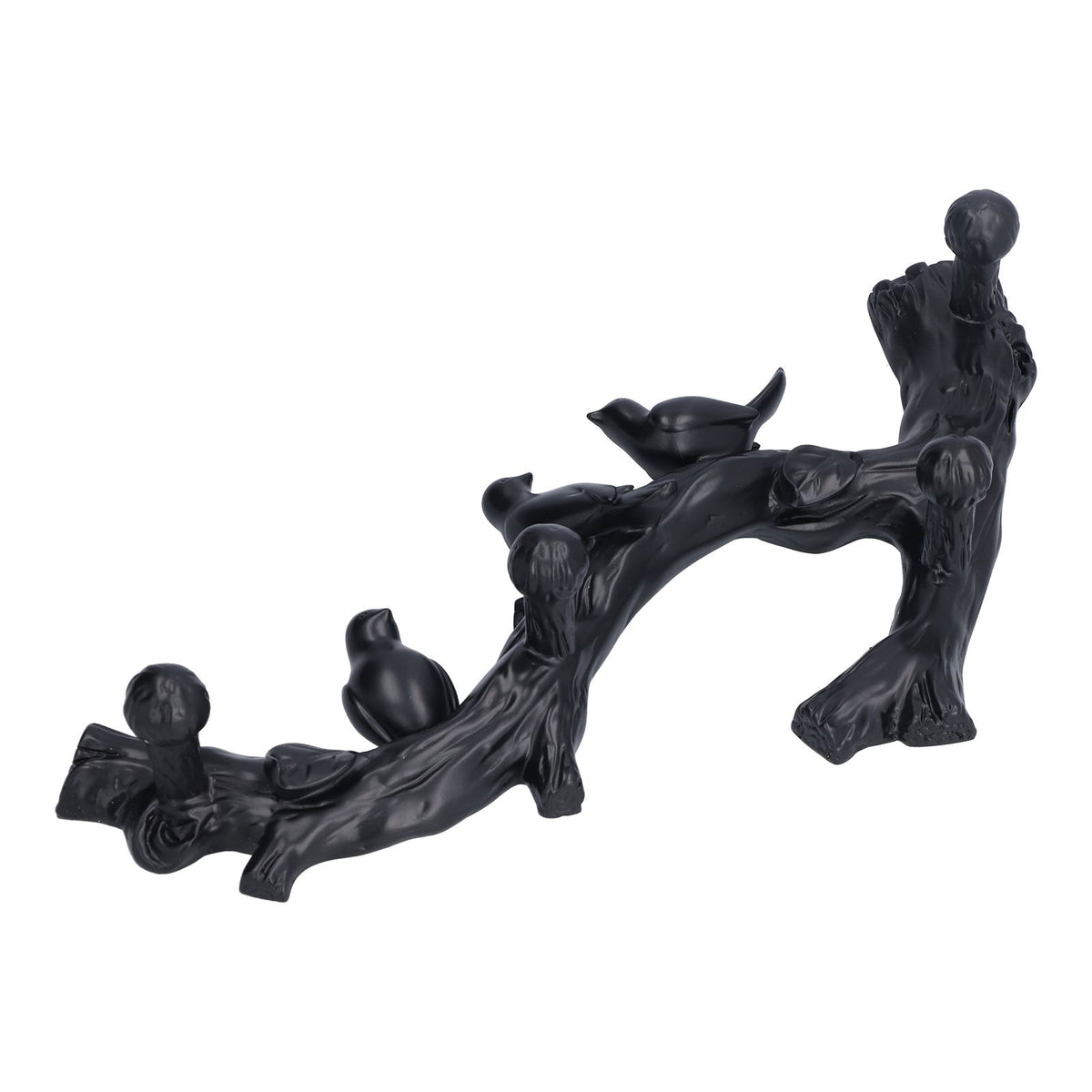 Decorative Hook Black Bird Branch Shape Three Dimensional Wall Mounted Home Decoration AccessoriesMedium (38cm)