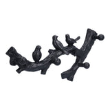 Decorative Hook Black Bird Branch Shape Three Dimensional Wall Mounted Home Decoration AccessoriesMedium (38cm)