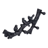 Decorative Hook Black Bird Branch Shape Three Dimensional Wall Mounted Home Decoration AccessoriesMedium (38cm)