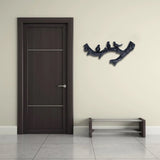 Decorative Hook Black Bird Branch Shape Three Dimensional Wall Mounted Home Decoration AccessoriesMedium (38cm)