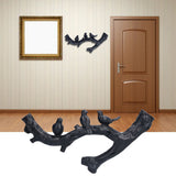 Decorative Hook Black Bird Branch Shape Three Dimensional Wall Mounted Home Decoration AccessoriesMedium (38cm)