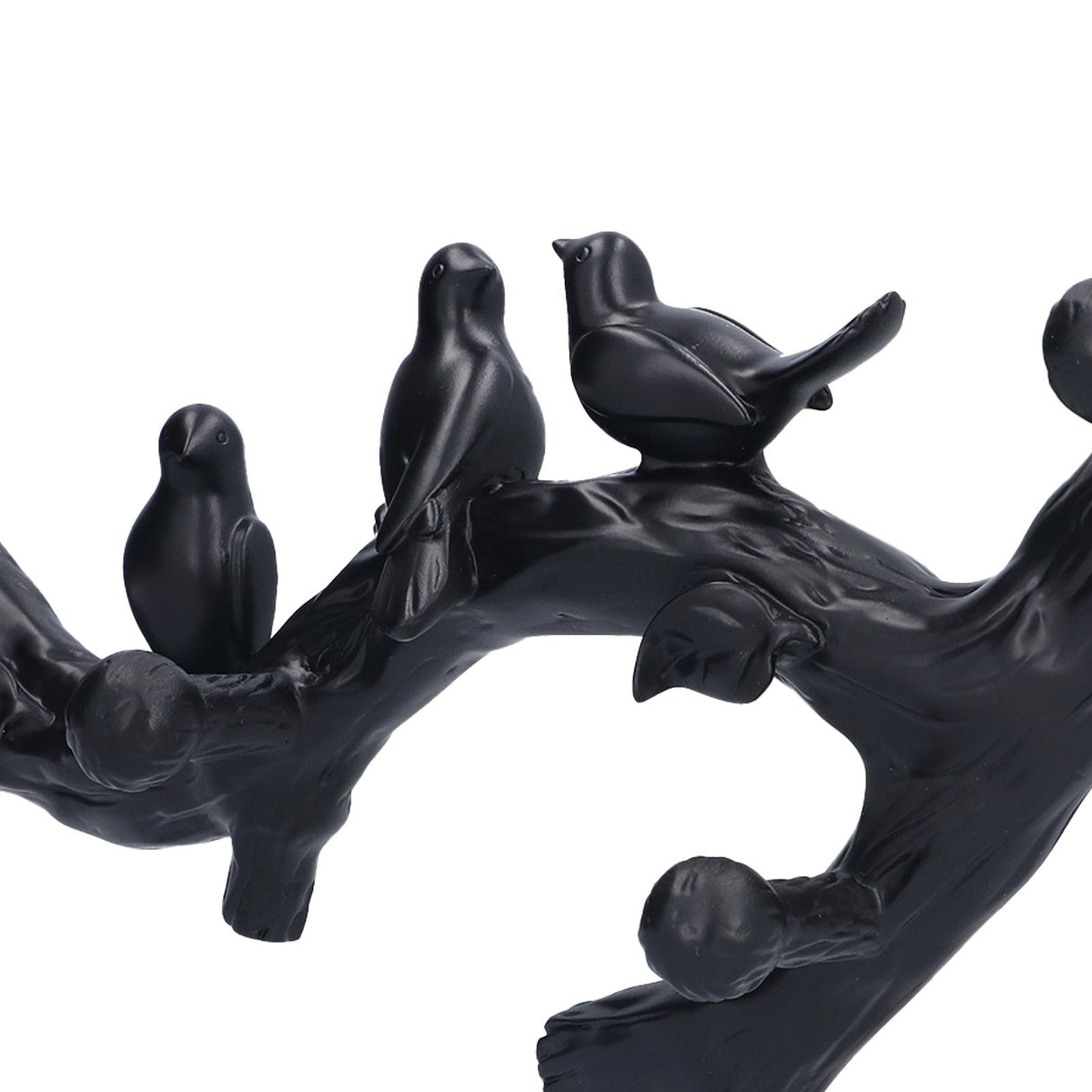 Decorative Hook Black Bird Branch Shape Three Dimensional Wall Mounted Home Decoration AccessoriesMedium (38cm)