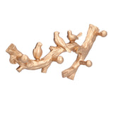 Decorative Hook Golden Bird Branch Shape Three Dimensional Wall Mounted Home Decoration AccessoriesMedium (38cm)