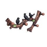 Wall Decoration Hooks Punch Free Innovative Art Waterproof Resin Bird Decoration Hook for Bedroom Living Room Kitchen38cm - Side View