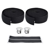 Handlebar Tape Quick Dry Anti Slip Tape Synthetic Sponge Bicycle Cycling Wrap Tape for Outdoor ExerciseBlack