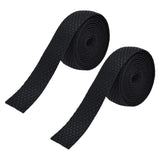 Handlebar Tape Quick Dry Anti Slip Tape Synthetic Sponge Bicycle Cycling Wrap Tape for Outdoor ExerciseBlack - Top-Down View