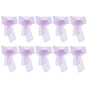 10Pcs Organza Banquet Chair Sash Exquisite Chair Bows Sashes for Wedding Party DecorationLight Purple