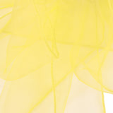 10Pcs Organza Banquet Chair Sash Exquisite Chair Bows Sashes for Wedding Party DecorationBright Yellow - Extra Image