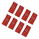 10Pcs Chair Cover Bands Elastic Stretch Sashes Bows for Wedding Banquet Hotel DecorationBright Red - Front View