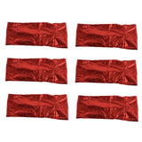 10Pcs Chair Cover Bands Elastic Stretch Sashes Bows for Wedding Banquet Hotel DecorationBright Red - Close-Up Angle