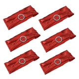 10Pcs Chair Cover Bands Elastic Stretch Sashes Bows for Wedding Banquet Hotel DecorationBright Red - Low Angle
