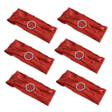 10Pcs Chair Cover Bands Elastic Stretch Sashes Bows for Wedding Banquet Hotel DecorationBright Red