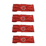 10Pcs Chair Cover Bands Elastic Stretch Sashes Bows for Wedding Banquet Hotel DecorationBright Red - Extra Image
