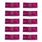 10Pcs Chair Cover Bands Elastic Stretch Sashes Bows for Wedding Banquet Hotel DecorationRose Red