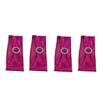 10Pcs Chair Cover Bands Elastic Stretch Sashes Bows for Wedding Banquet Hotel DecorationRose Red