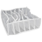 Underwear Storage Box Breathable Foldable Multiple Cells Drawer Organizer for Bras Socks6 Cells