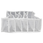 Underwear Storage Box Breathable Foldable Multiple Cells Drawer Organizer for Bras Socks6 Cells