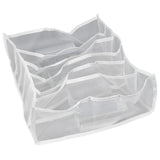 Underwear Storage Box Breathable Foldable Multiple Cells Drawer Organizer for Bras Socks6 Cells - Low Angle