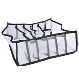 Mesh Bras Storage Box Multi Purpose Foldable Drawer Divider for Underwear Panties Socks6 Cells